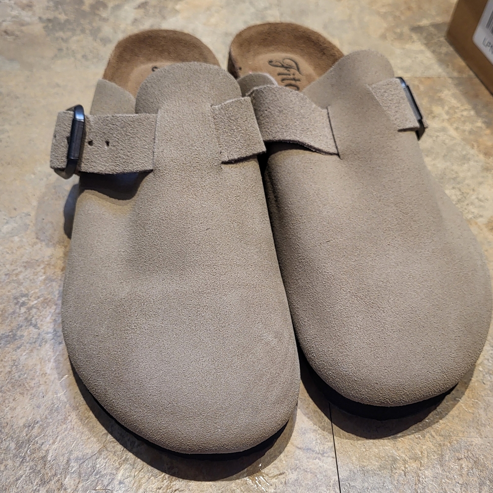 Suede Mules by Birkenstock - Tan